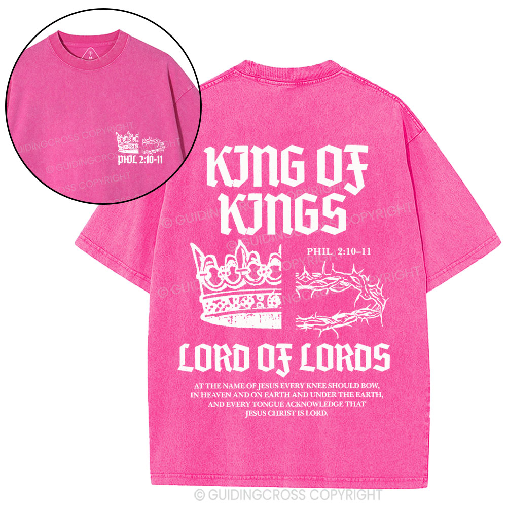 King Of Kings Christian Washed T-Shirt