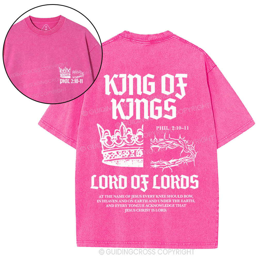 King Of Kings Christian Washed T-Shirt