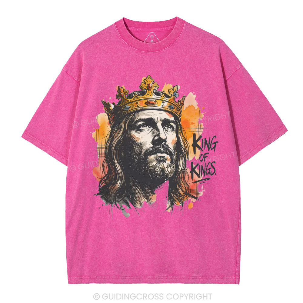 King Of Kings Christian Washed T-Shirt
