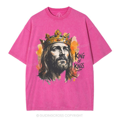 King Of Kings Christian Washed T-Shirt