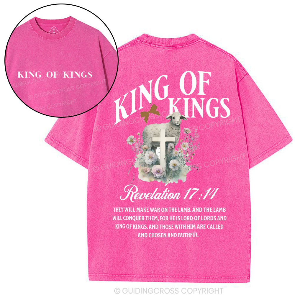 King Of Kings Christian Washed T-Shirt