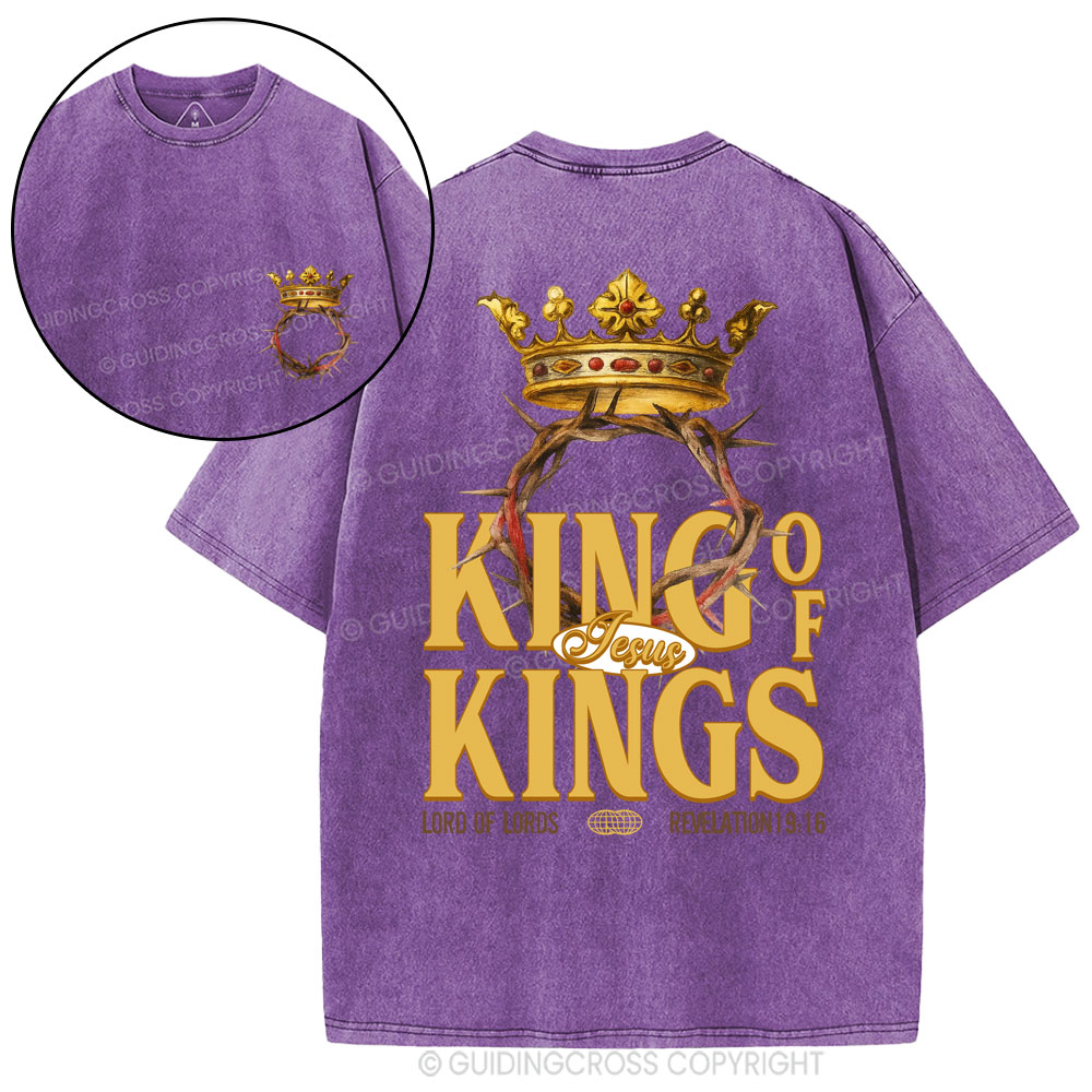 King Of Kings Christian Washed T-Shirt