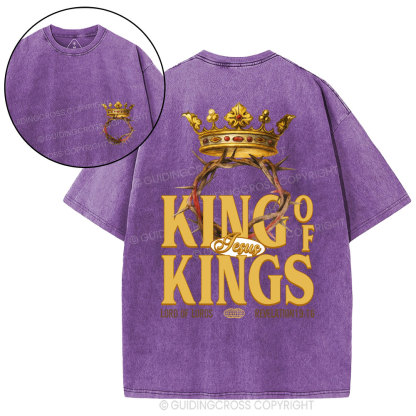 King Of Kings Christian Washed T-Shirt