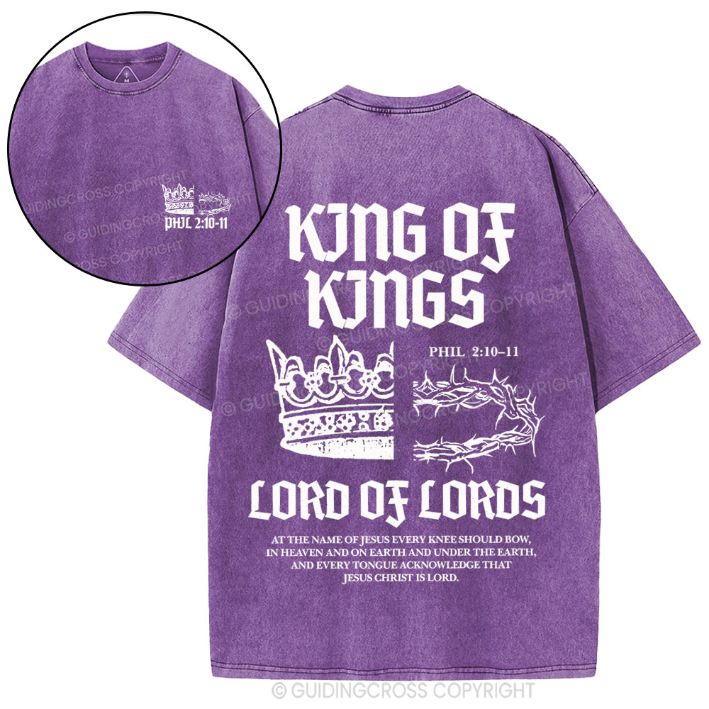King Of Kings Christian Washed T-Shirt