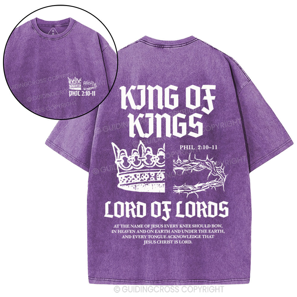 King Of Kings Christian Washed T-Shirt