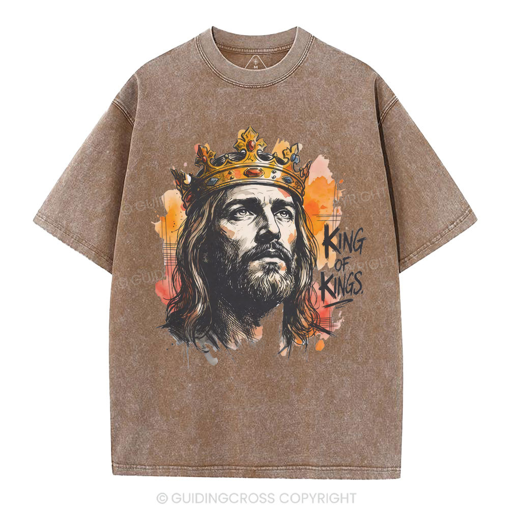 King Of Kings Christian Washed T-Shirt