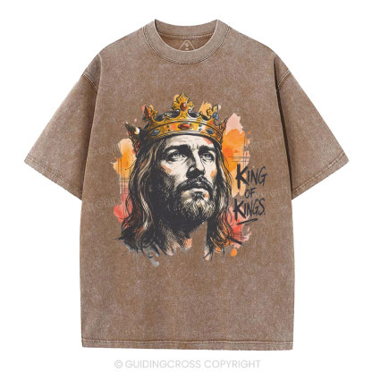 King Of Kings Christian Washed T-Shirt