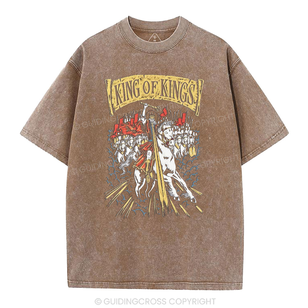 King Of Kings Christian Washed T-Shirt