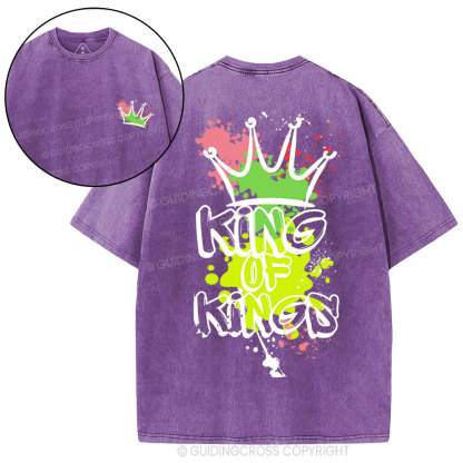 King Of Kings Christian Washed T-Shirt