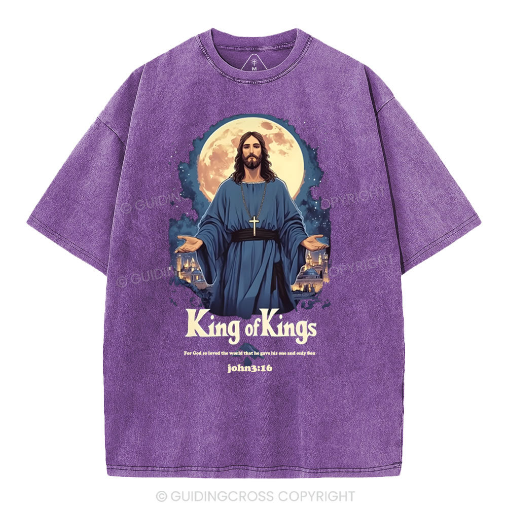 King Of Kings Christian Washed T-Shirt