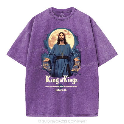 King Of Kings Christian Washed T-Shirt