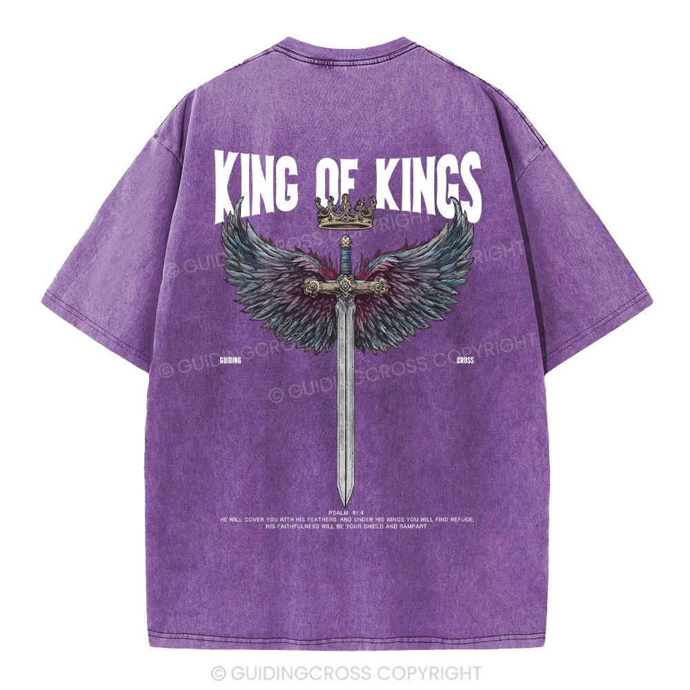 King Of Kings Christian Washed T-Shirt