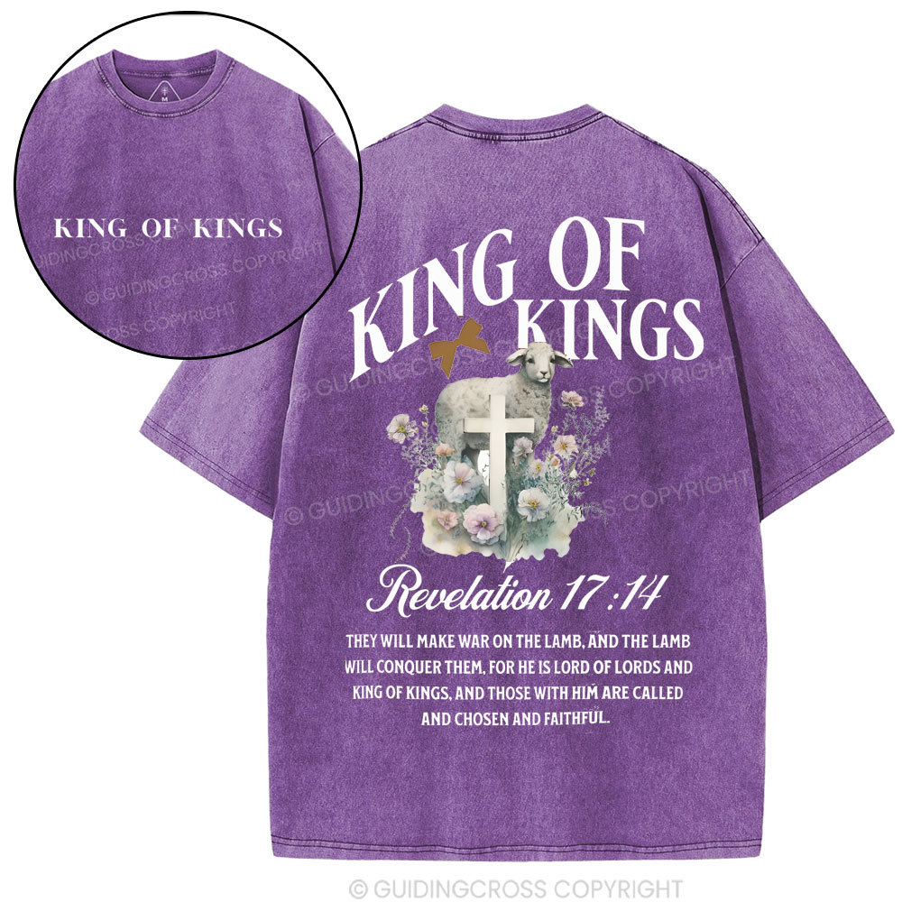 King Of Kings Christian Washed T-Shirt