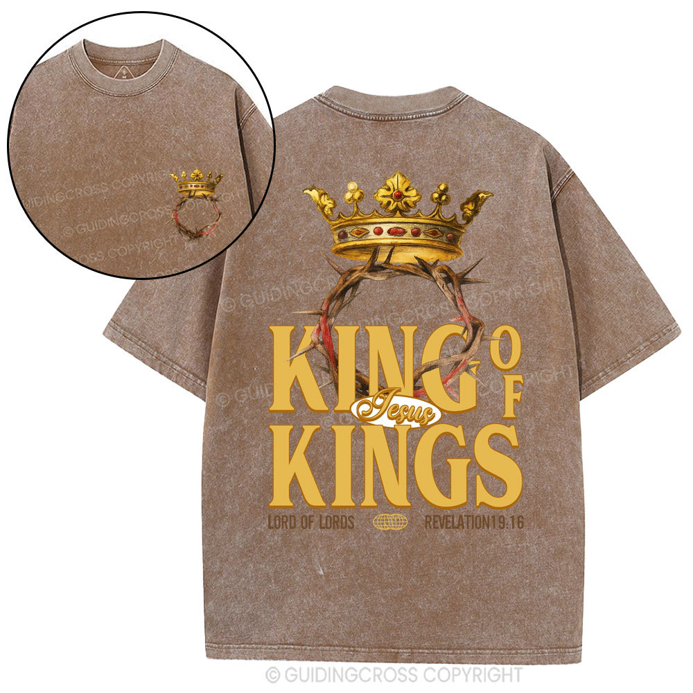 King Of Kings Christian Washed T-Shirt