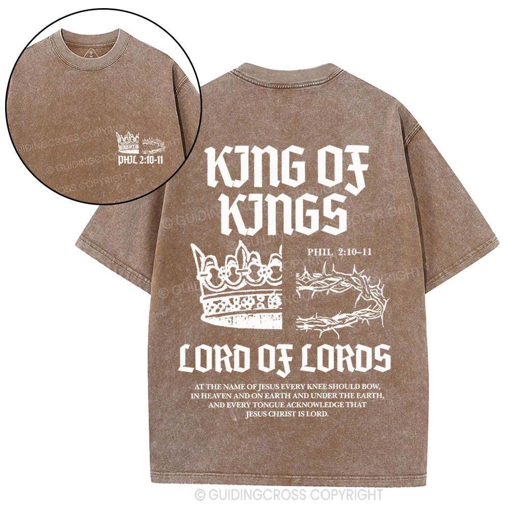 King Of Kings Christian Washed T-Shirt