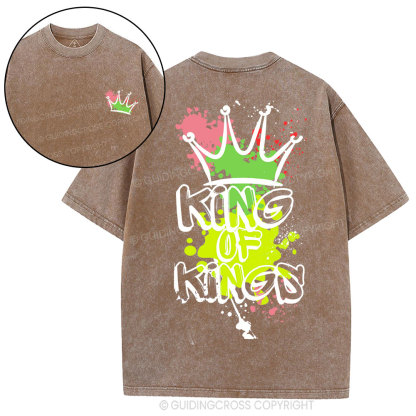 King Of Kings Christian Washed T-Shirt