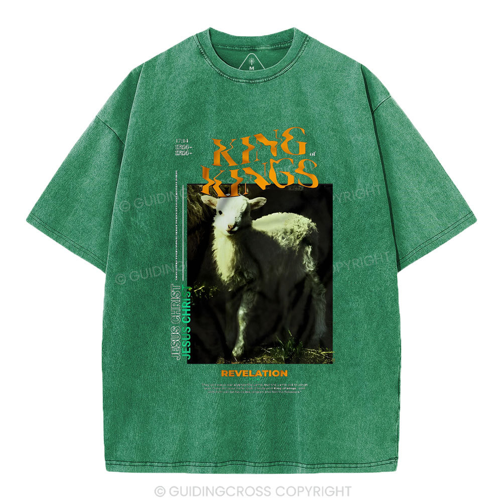 King Of Kings Christian Washed T-Shirt