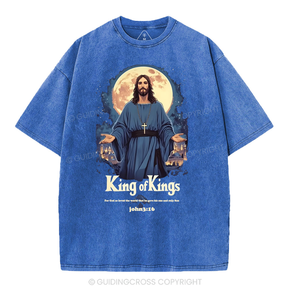 King Of Kings Christian Washed T-Shirt