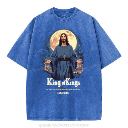 King Of Kings Christian Washed T-Shirt
