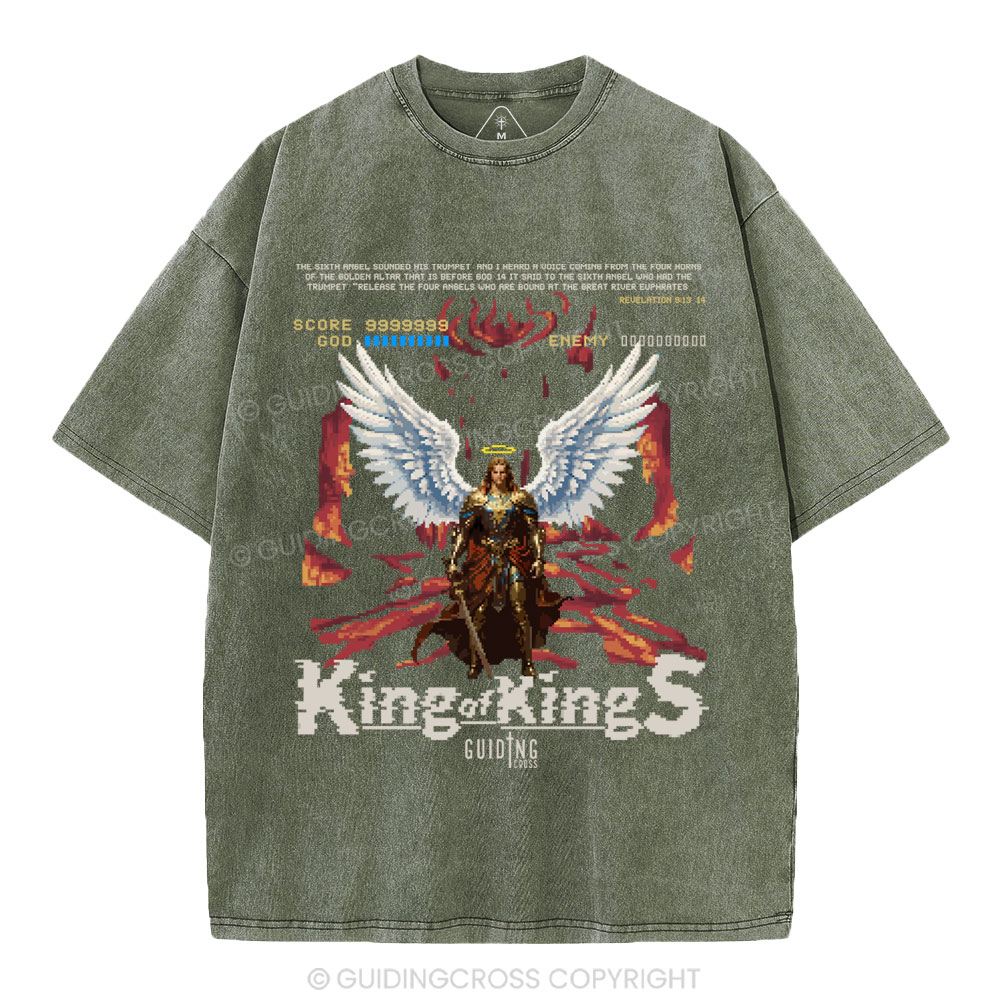 King Of Kings Christian Washed T-Shirt