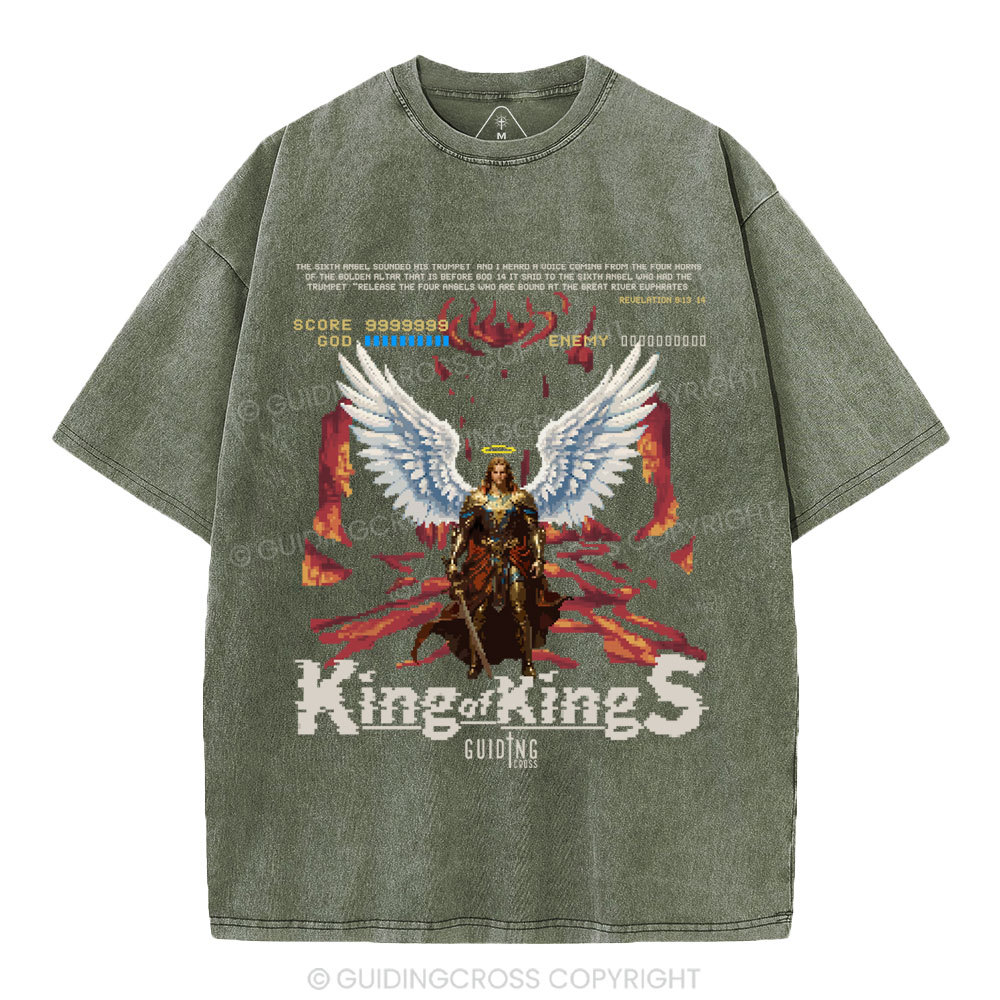 King Of Kings Christian Washed T-Shirt