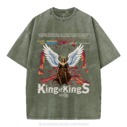 King Of Kings Christian Washed T-Shirt