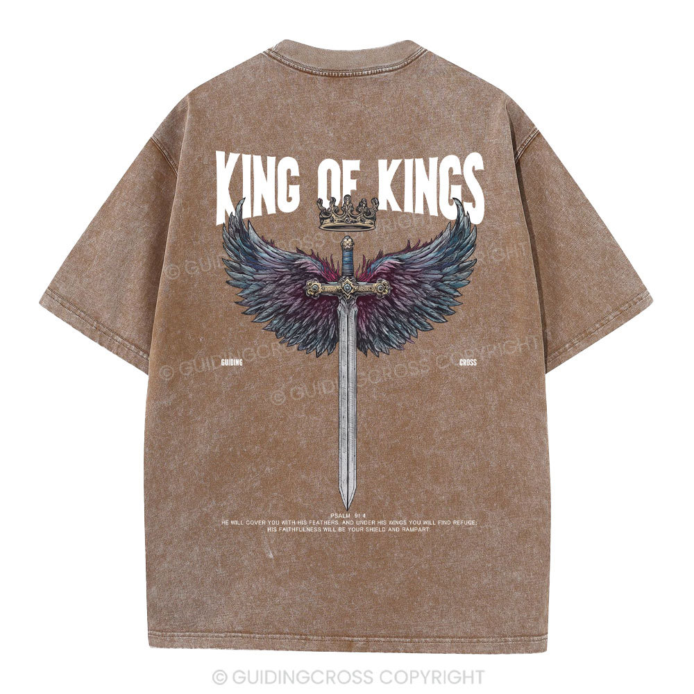 King Of Kings Christian Washed T-Shirt