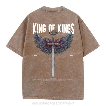 King Of Kings Christian Washed T-Shirt