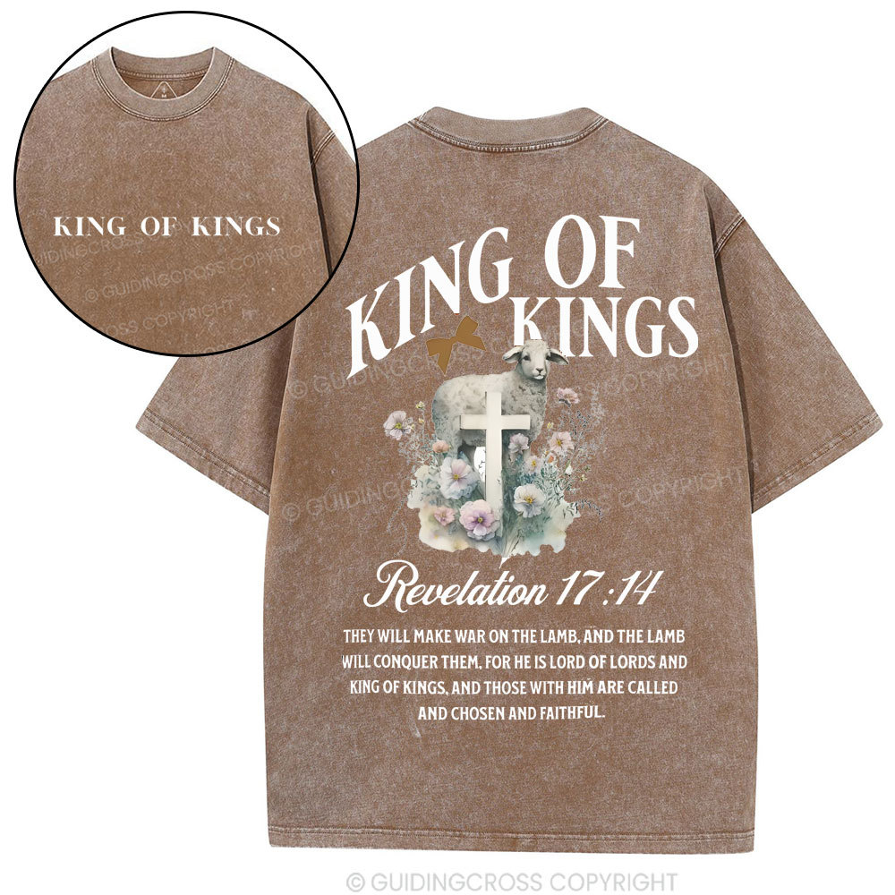 King Of Kings Christian Washed T-Shirt