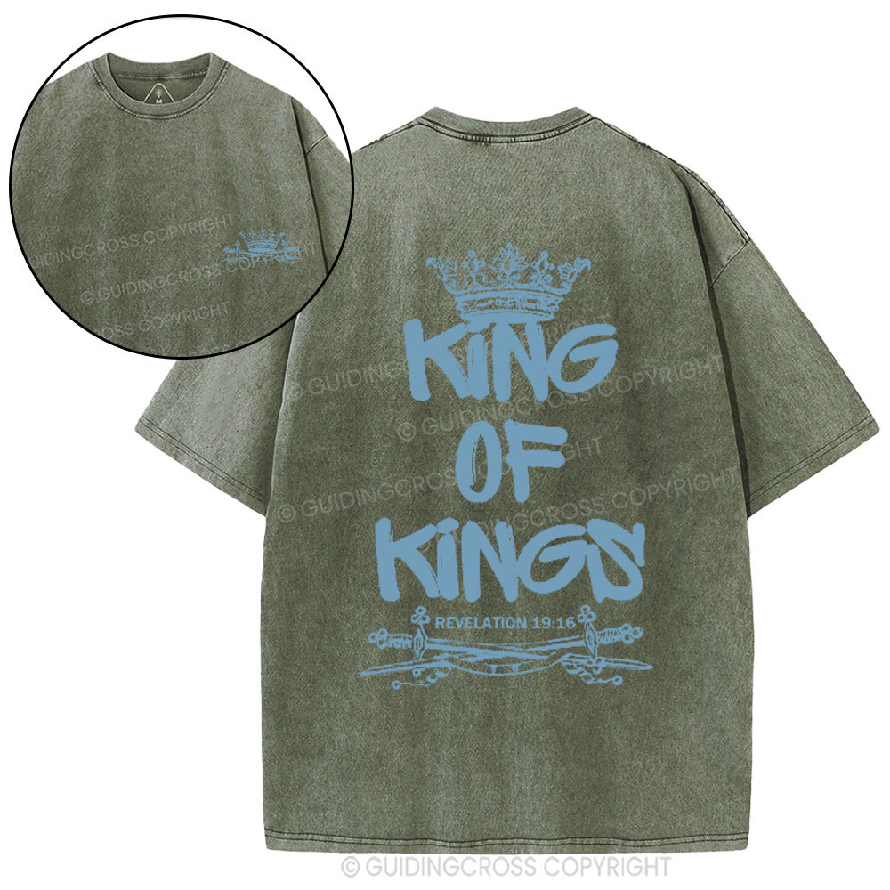 King Of Kings Christian Washed T-Shirt