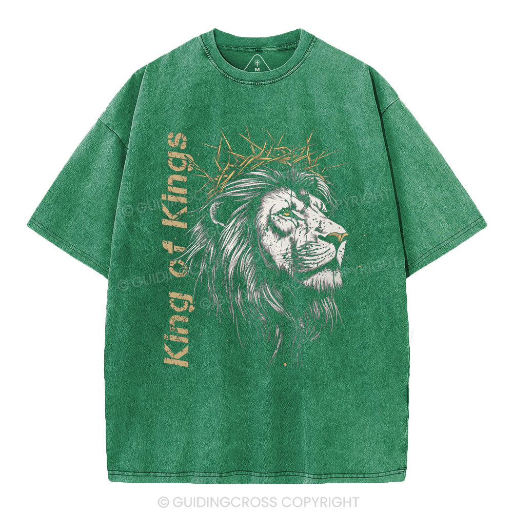 King Of Kings Christian Washed T-Shirt