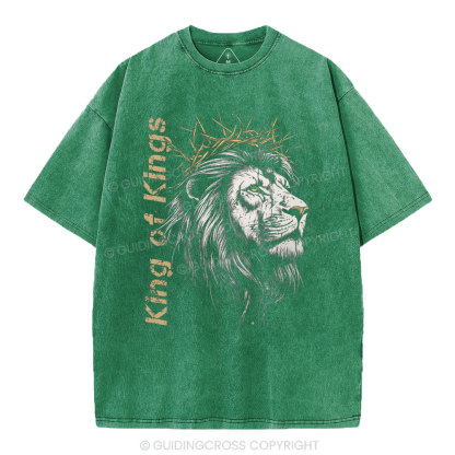 King Of Kings Christian Washed T-Shirt