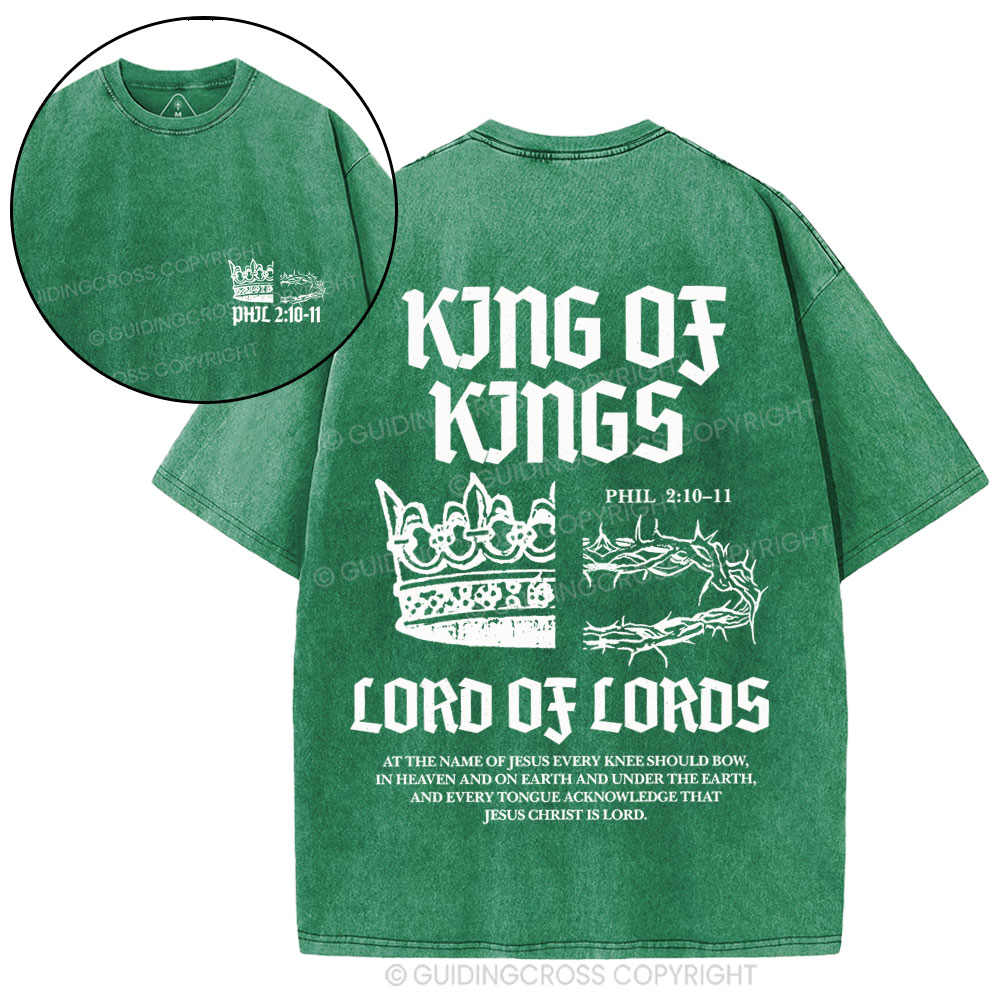 King Of Kings Christian Washed T-Shirt