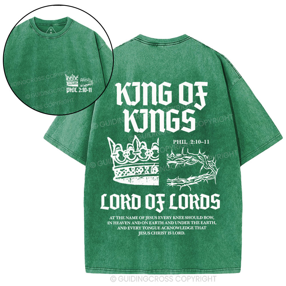 King Of Kings Christian Washed T-Shirt