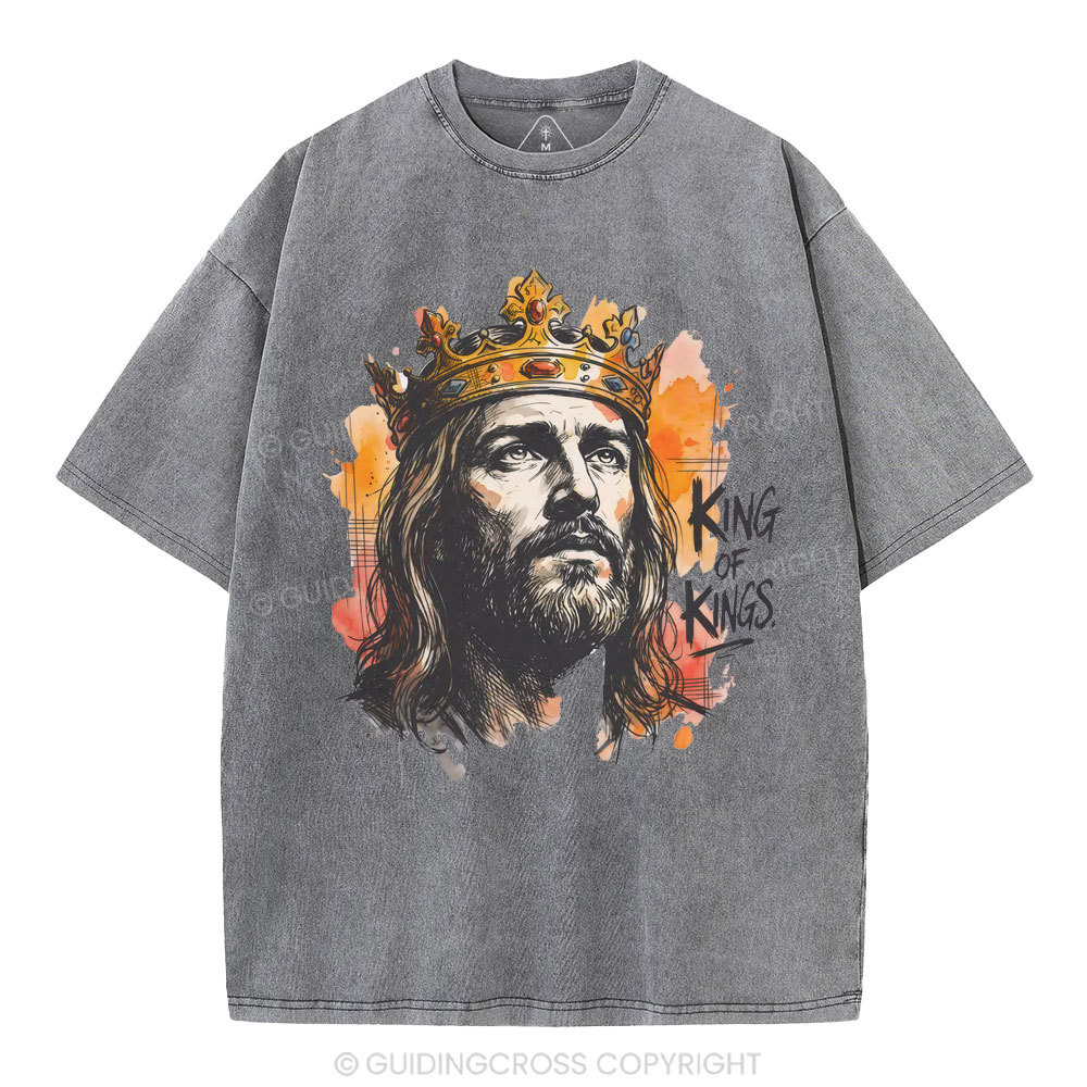 King Of Kings Christian Washed T-Shirt