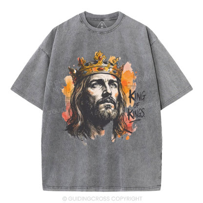King Of Kings Christian Washed T-Shirt
