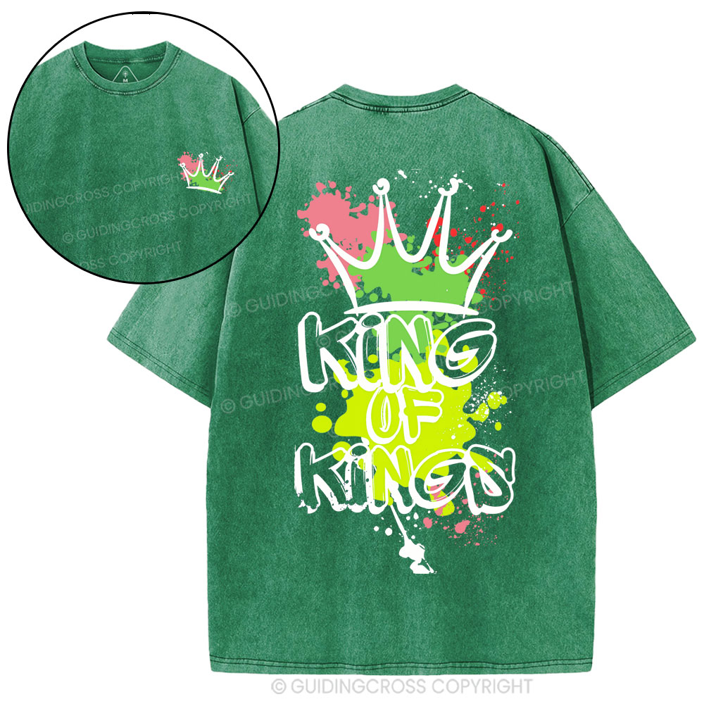 King Of Kings Christian Washed T-Shirt