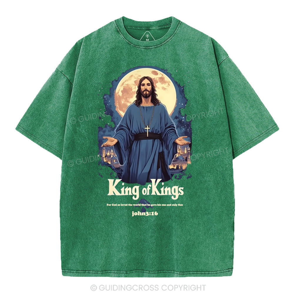 King Of Kings Christian Washed T-Shirt