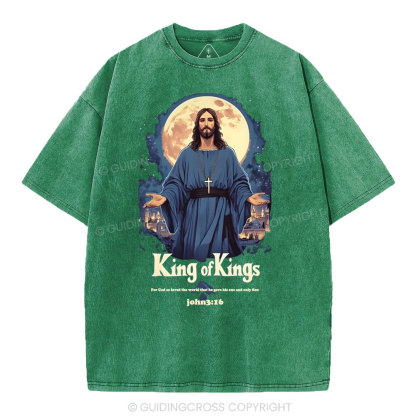 King Of Kings Christian Washed T-Shirt
