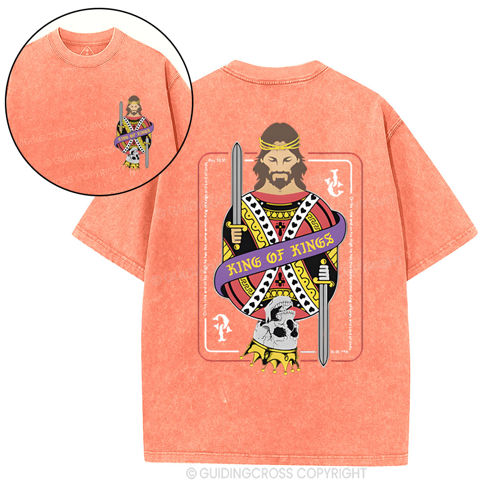 King Of Kings Christian Washed T-Shirt