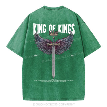 King Of Kings Christian Washed T-Shirt
