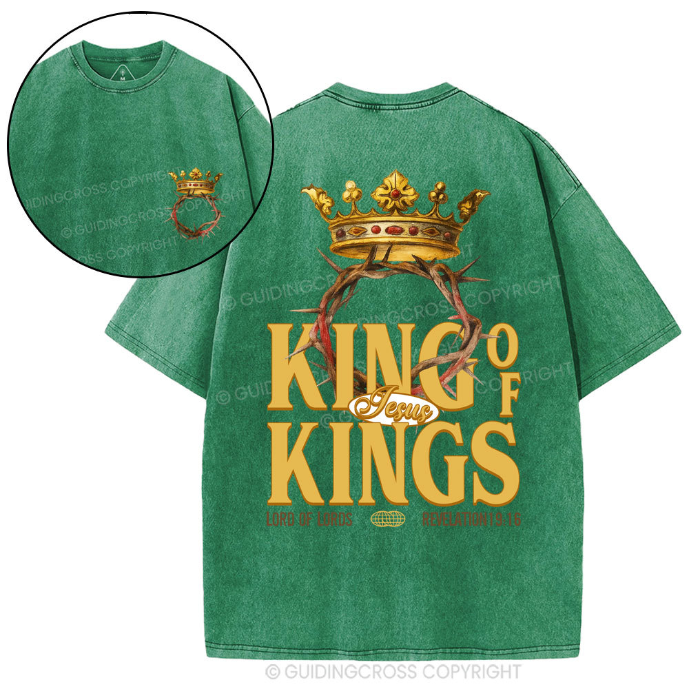 King Of Kings Christian Washed T-Shirt