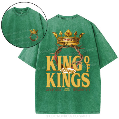 King Of Kings Christian Washed T-Shirt