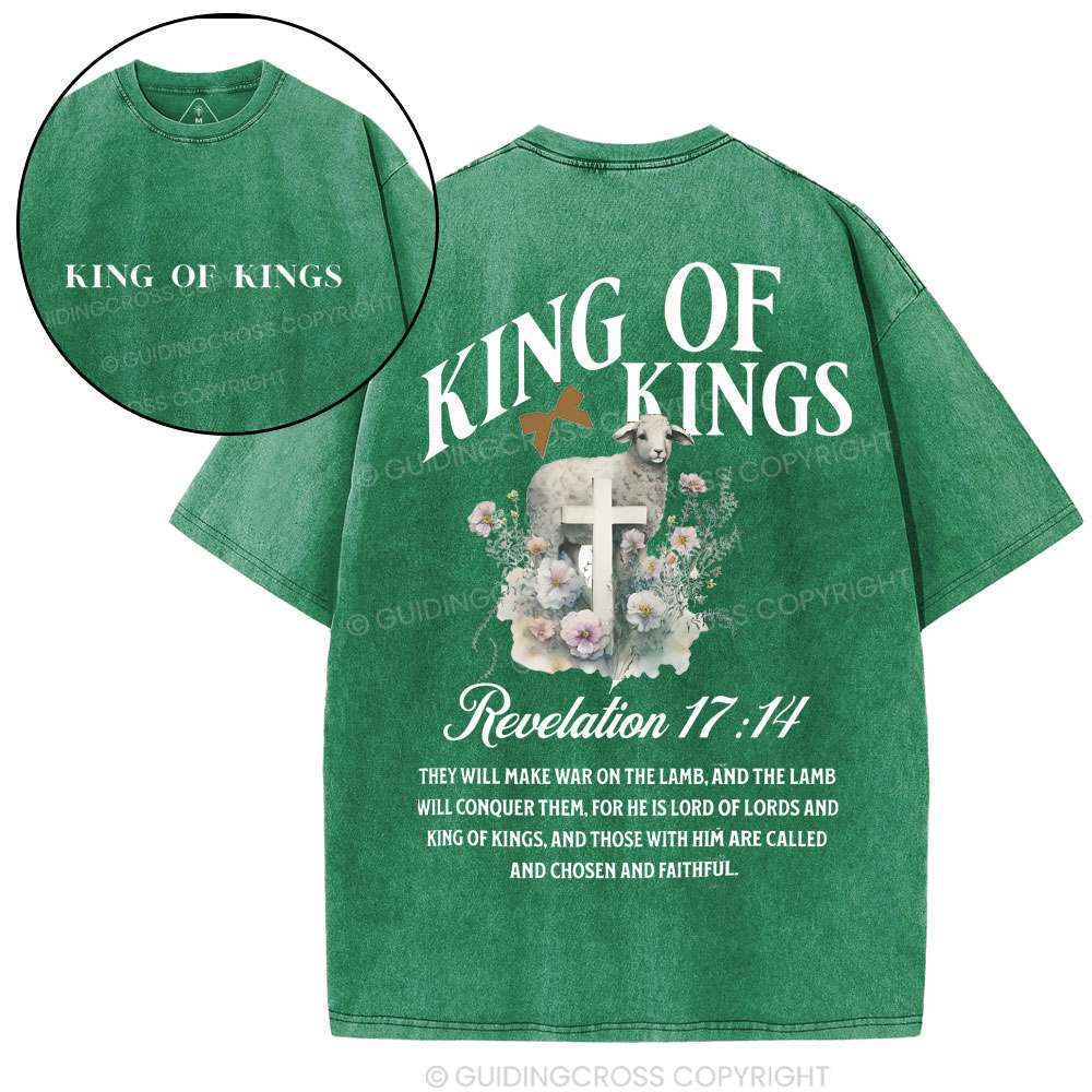 King Of Kings Christian Washed T-Shirt