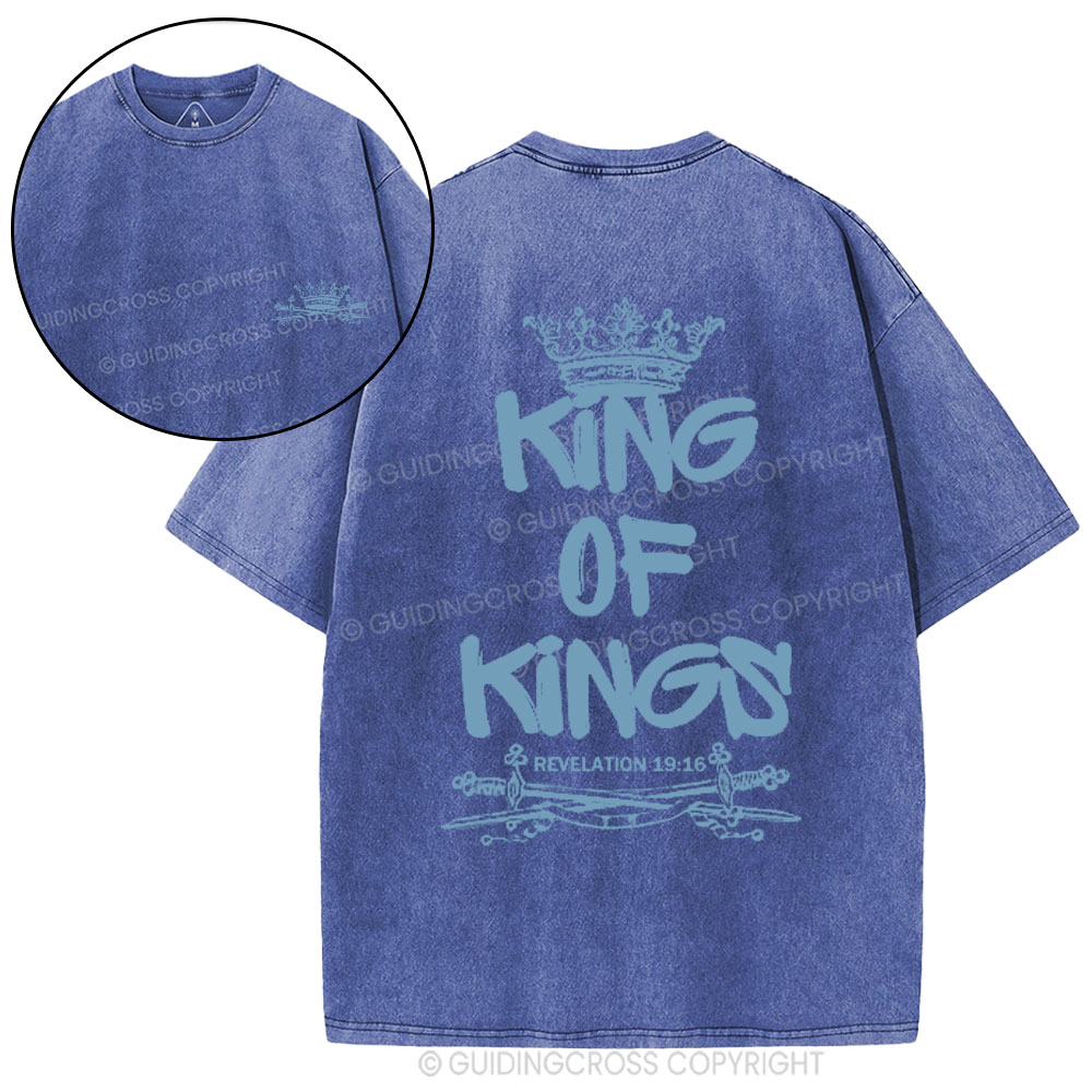 King Of Kings Christian Washed T-Shirt