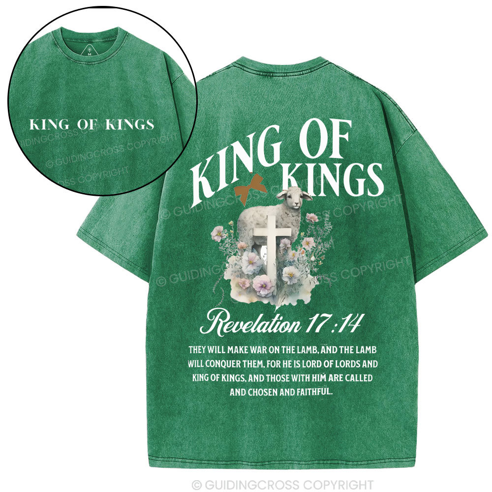 King Of Kings Christian Washed T-Shirt