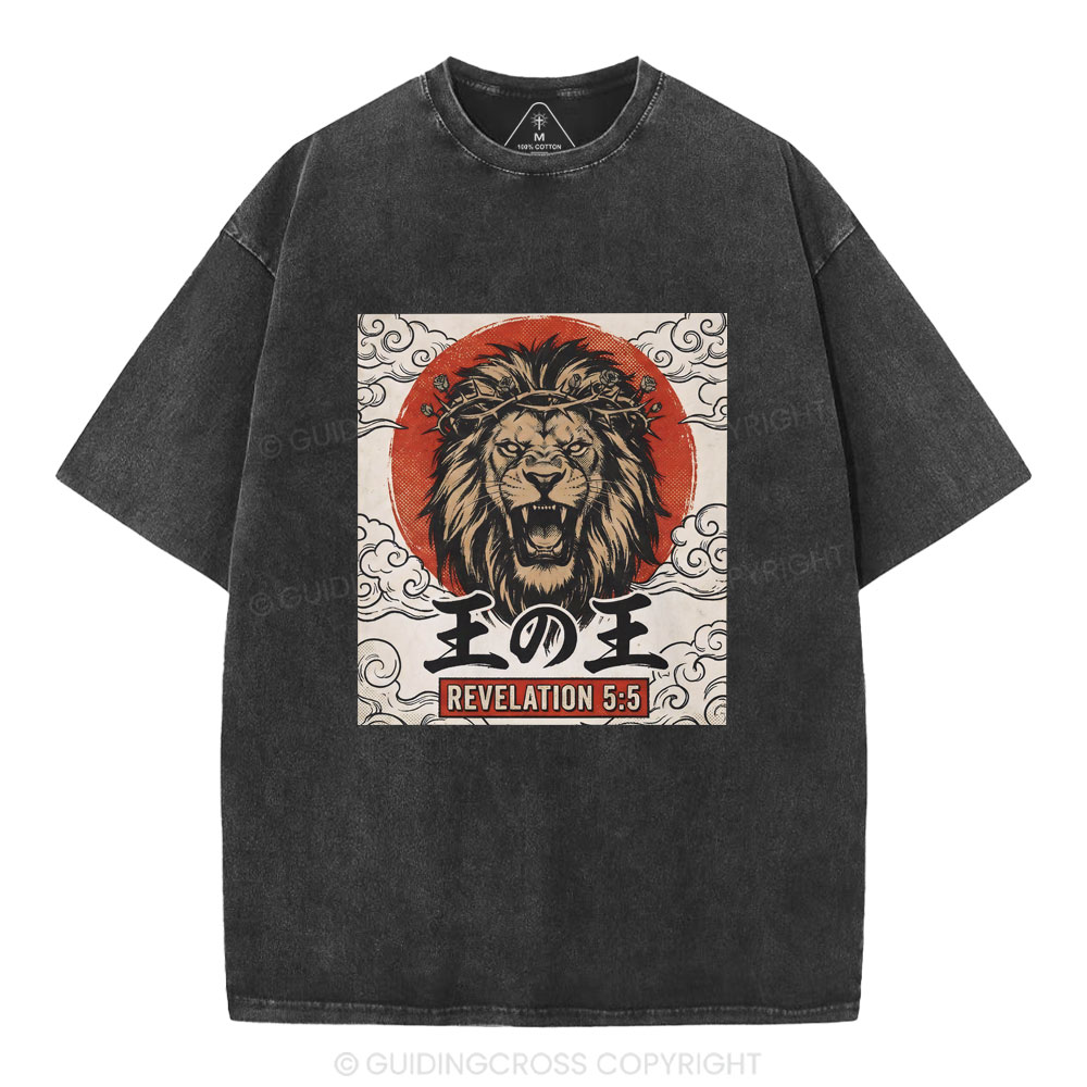 King Of Kings Christian Washed T-Shirt
