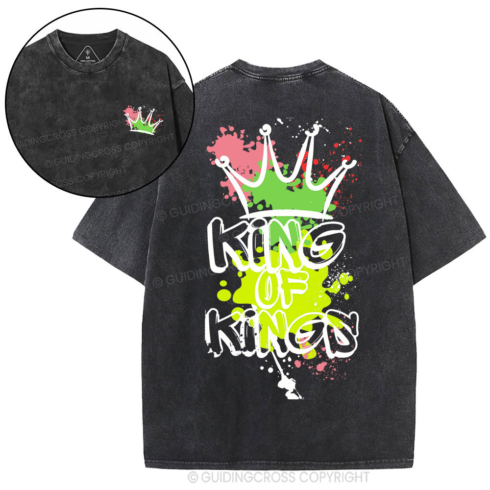 King Of Kings Christian Washed T-Shirt