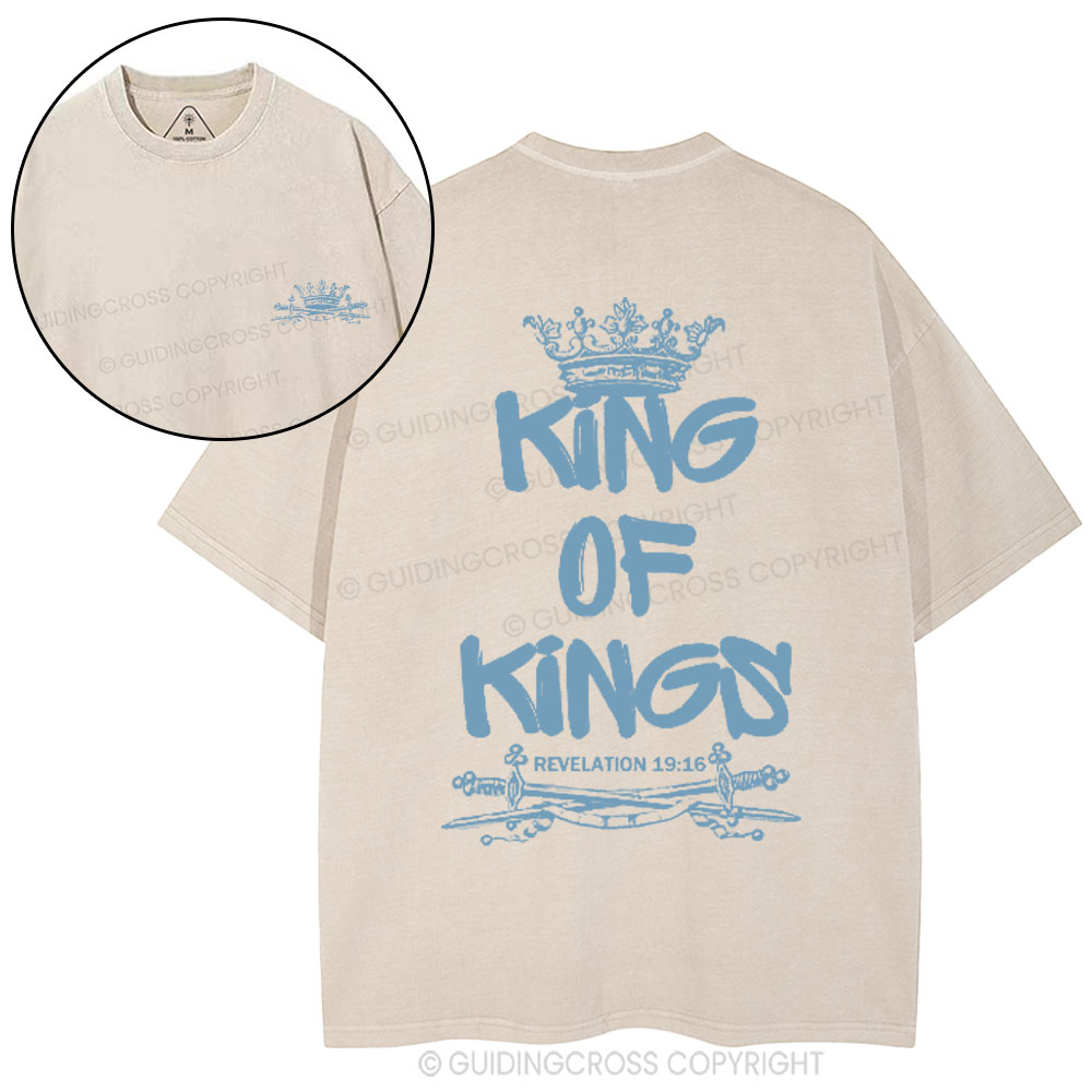 King Of Kings Christian Washed T-Shirt