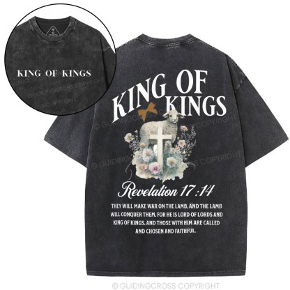 King Of Kings Christian Washed T-Shirt